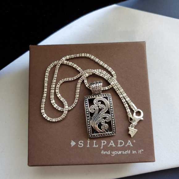 Silpada Jewelry - ⬇️ Silpada Paisley Pendant on a Silpada Dot Dash Chain N2079 ⬇️PRICE DROP⬇️